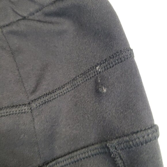 Athleta Yoga Pants Women Size MT Black Zip Back Pocket Floral Design Leggings - Picture 5 of 16